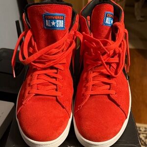 Converse Men’s Red Suede Sneakers